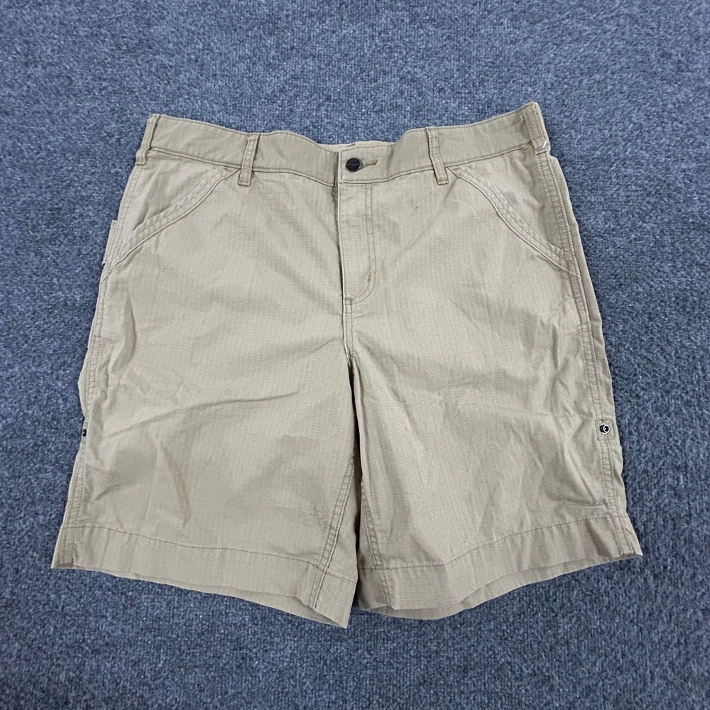 Carhartt Shorts Womens Size 16 Tan Ripstop Original Fit Cargo Utility Workwear